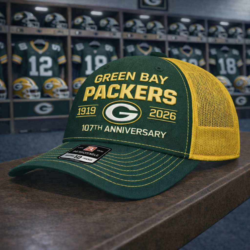 Premium NFL GB Anniversary Trucker Hats V2 NMD 260226 TTV