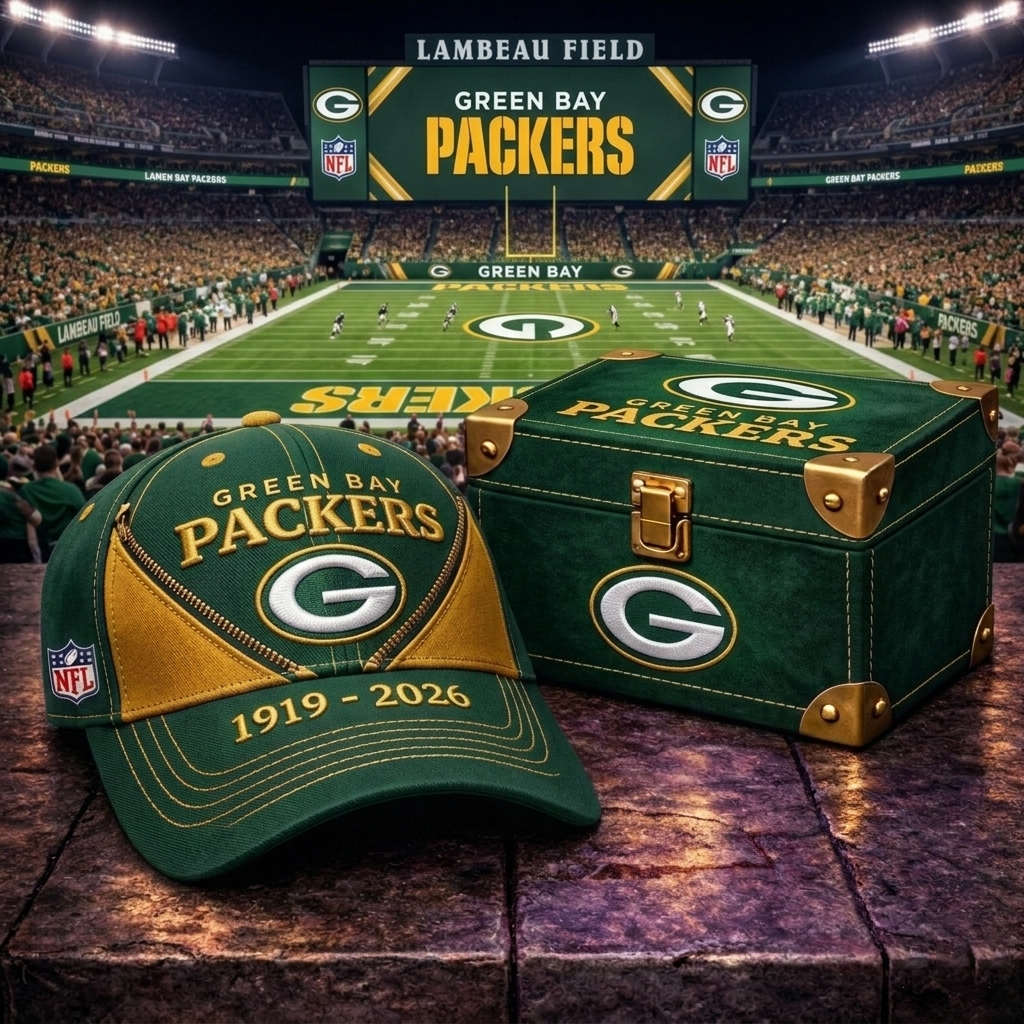 Premium NFL GBP Vintage Zipper Heritage Anniversary Cap V10 NMD CTKT