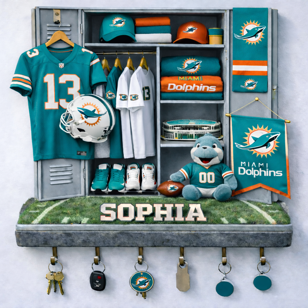 Premium NFL MIA Locker Key Holder V2 NMD TTV