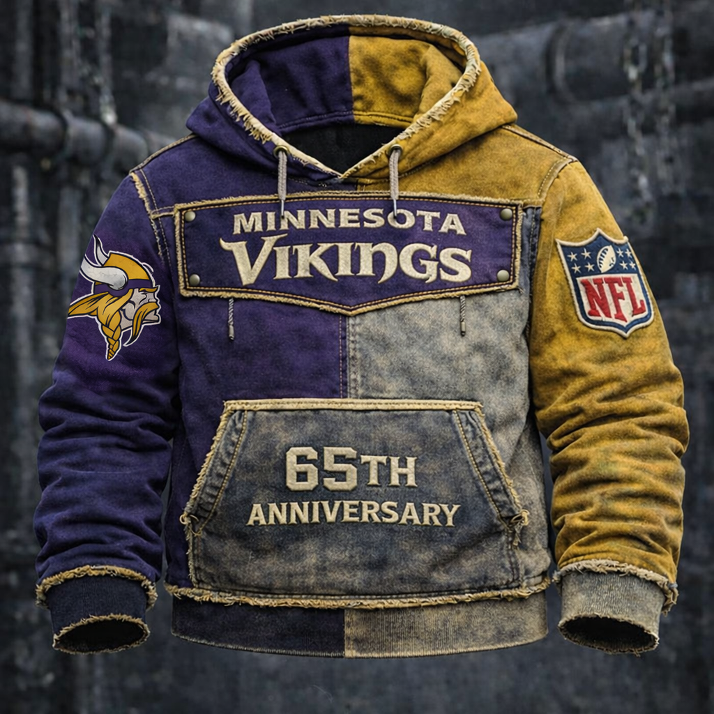 Premium NFL MIN Anniversary Vintage Hoodie V1 NMD TTV