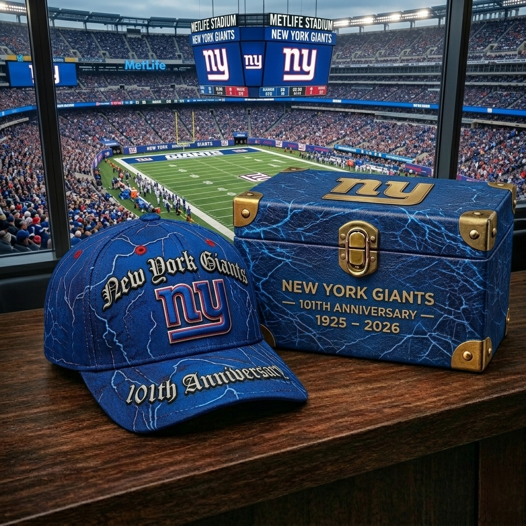 Premium NFL NYG Anniversary Vintage Crackle Cap V22 NMD CTKT