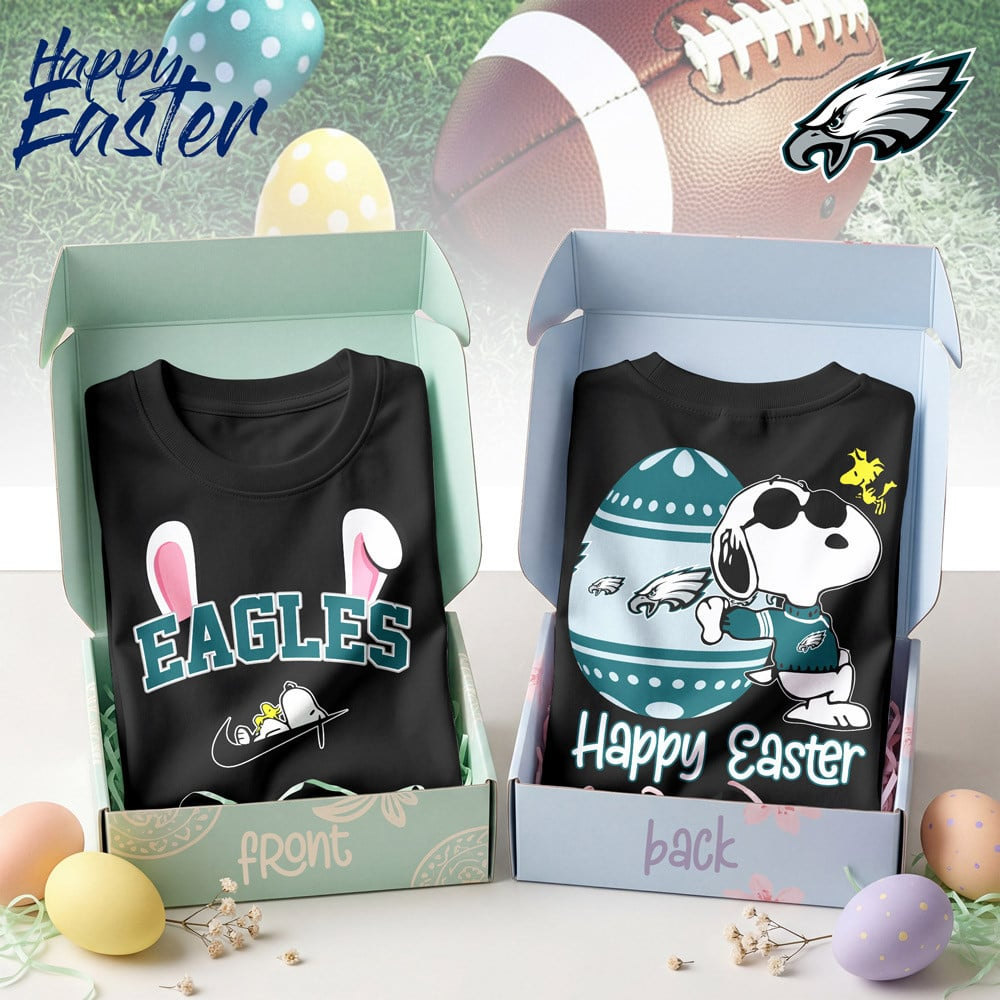 Premium NFL PHI Happy Snoopy Easter T-shirt V1 NMD TTV
