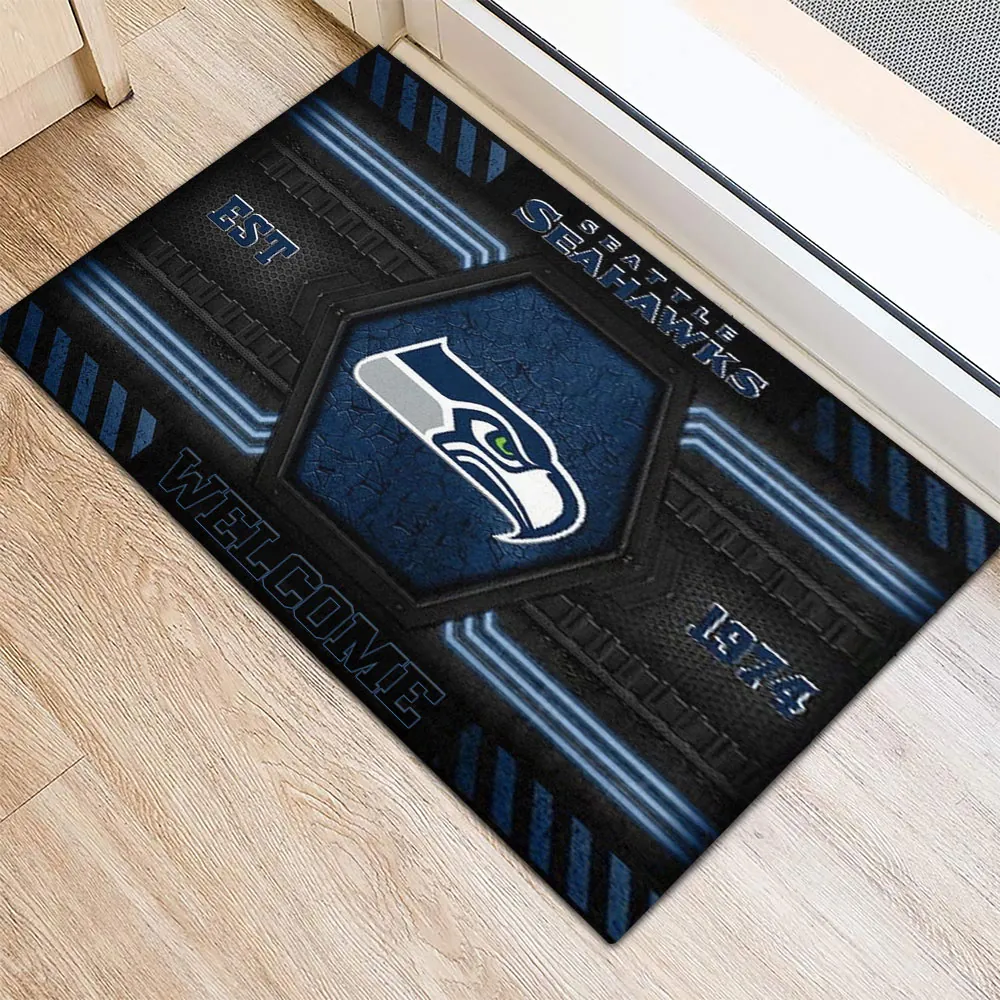 Premium NFL SEA 2025 NFC West Champions Doormat V1 NMD 070125 TTV