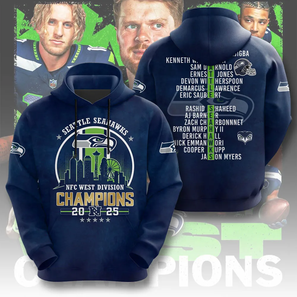 Premium NFL SEA 2025 NFC West Champions Shirt V1 NMD 070125 TTV