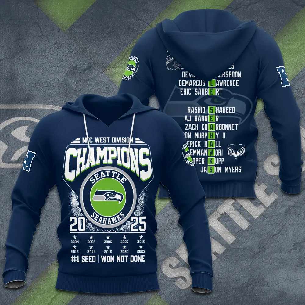 Premium NFL SEA 2025 NFC West Champions Shirt V9 NMD 070125 TTV