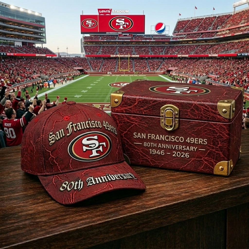Premium NFL SF49 Anniversary Vintage Crackle Cap V22 NMD CTKT
