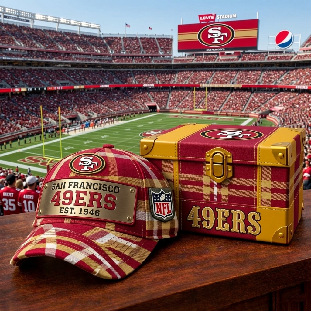 Premium NFL SF49 Heritage Plaid Vintage Cap V14 NMD CTKT