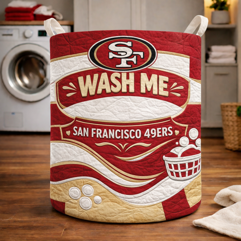 Premium NFL SF49 Quilted Laundry Basket V1 NMD CTKT