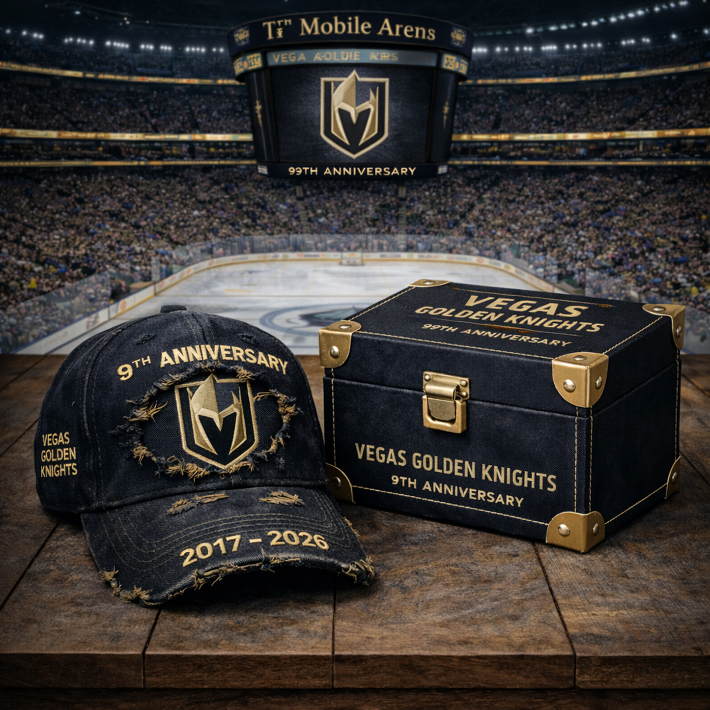 Premium NHL VGK Anniversary Vintage Hat V4 NMD NHT