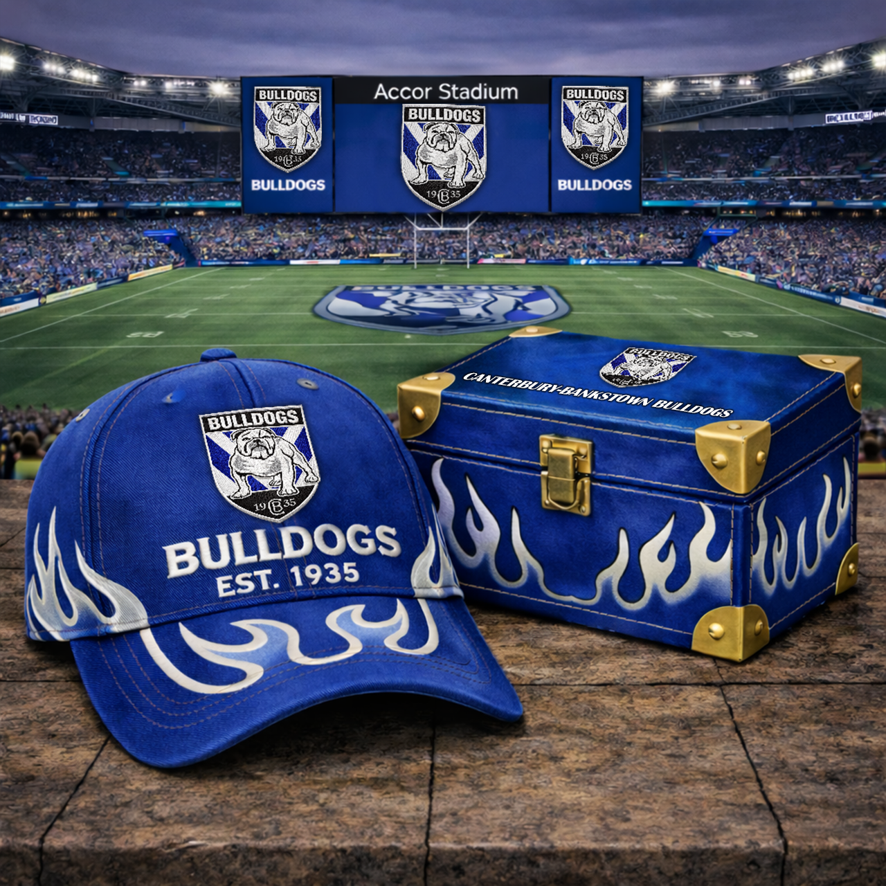 Premium NRL CBB Flame Heritage Vintage Cap V13 NMD TTV