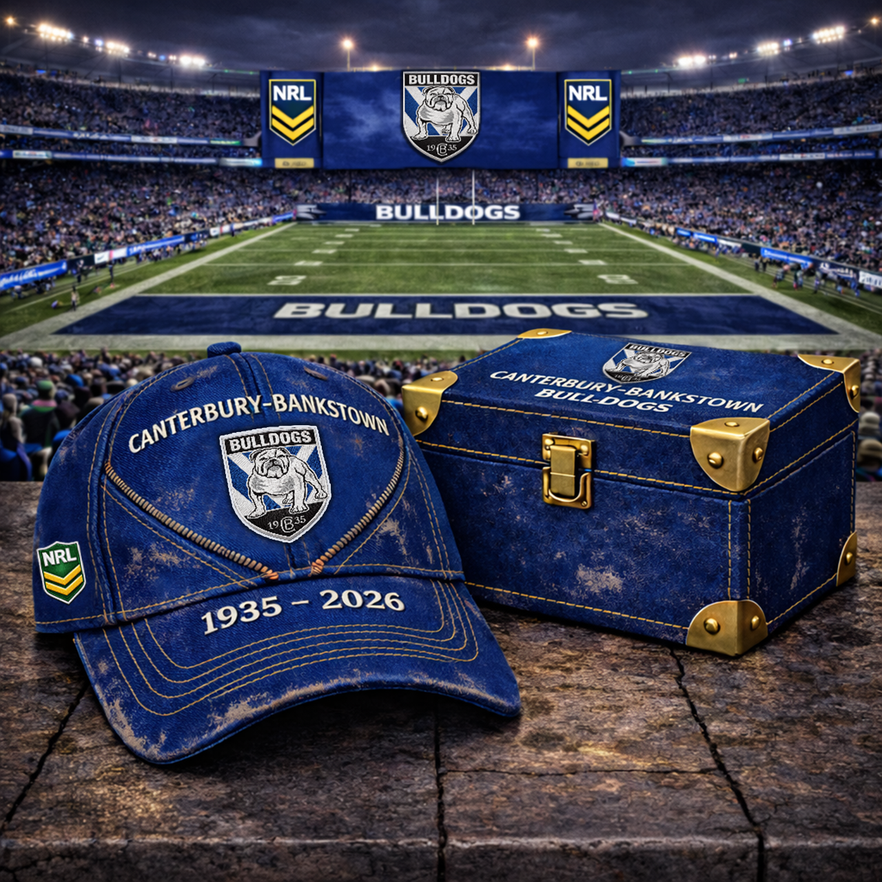 Premium NRL CBB Vintage Zipper Heritage Anniversary Cap V10 NMD TTV