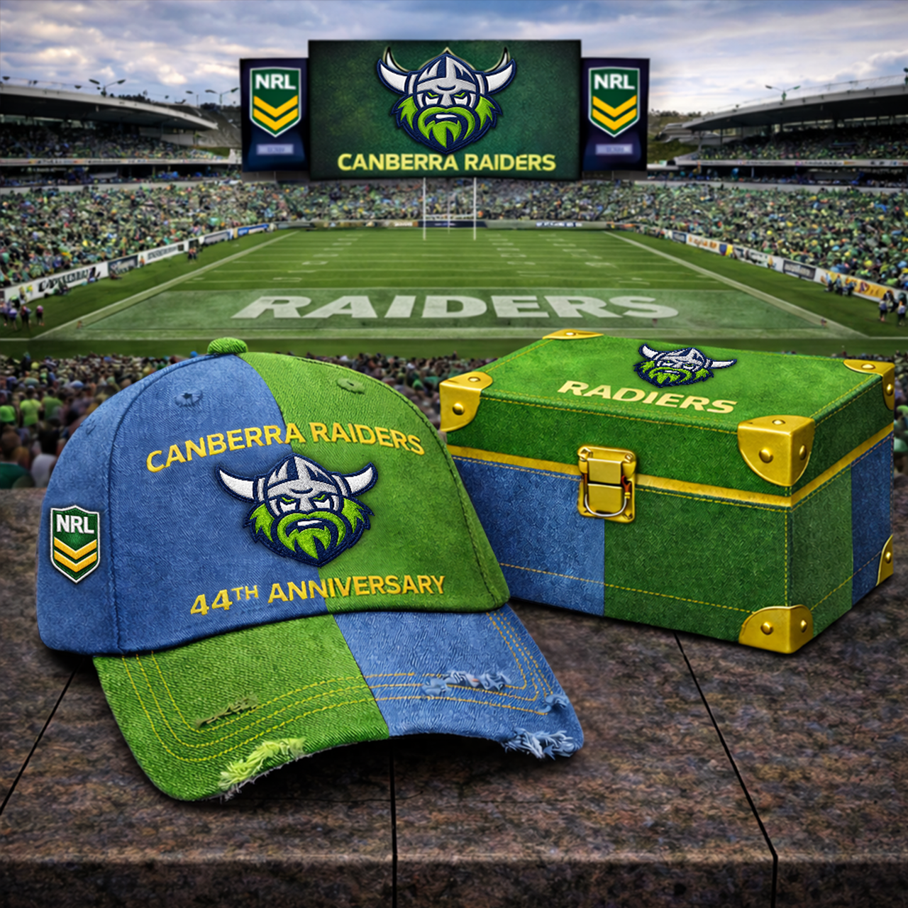 Premium NRL CR Anniversary Vintage Two-Tone Distressed Cap V11 NMD TTV