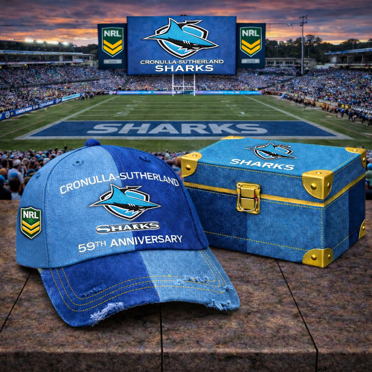 Premium NRL CSS Anniversary Vintage Two-Tone Distressed Cap V11 NMD TTV