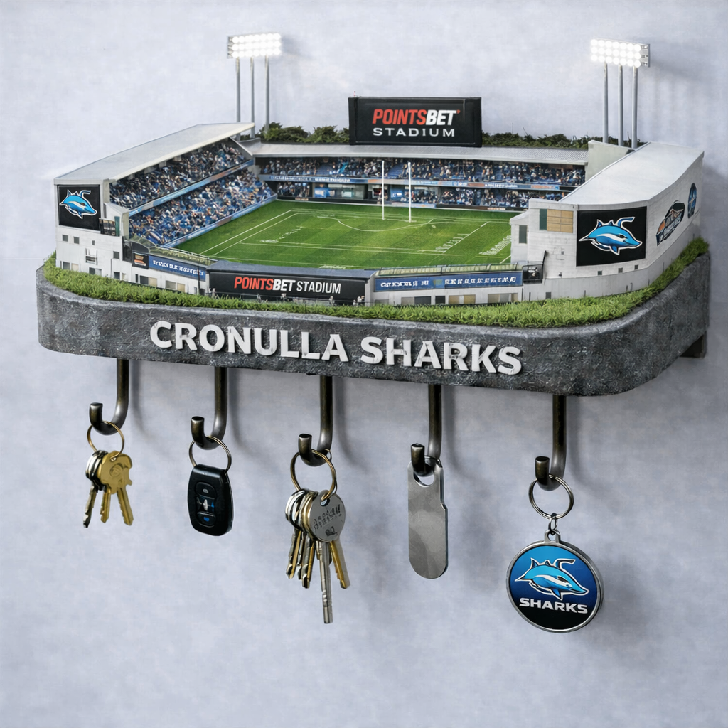 Premium NRL CSS Stadium Wood Key Hanger V1 NMD25 TTV