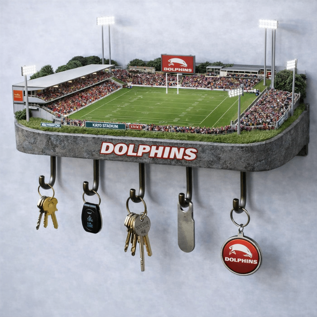 Premium NRL DP Stadium Wood Key Hanger V1 NMD25 TTV