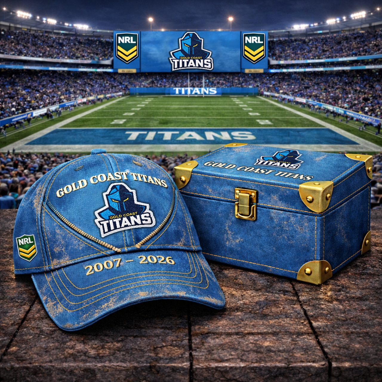 Premium NRL GCT Vintage Zipper Heritage Anniversary Cap V10 NMD TTV