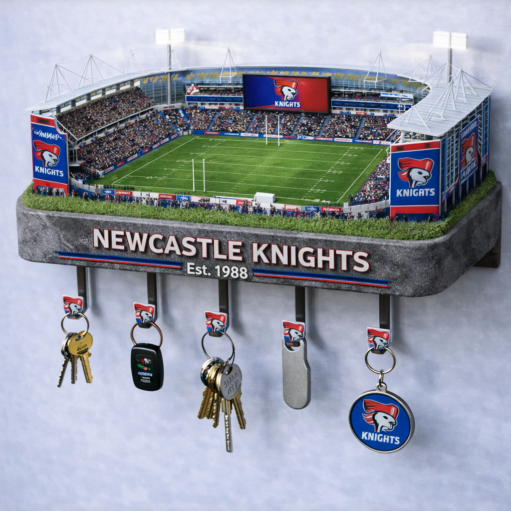 Premium NRL KN Stadium Wood Key Hanger V1 NMD25 TTV