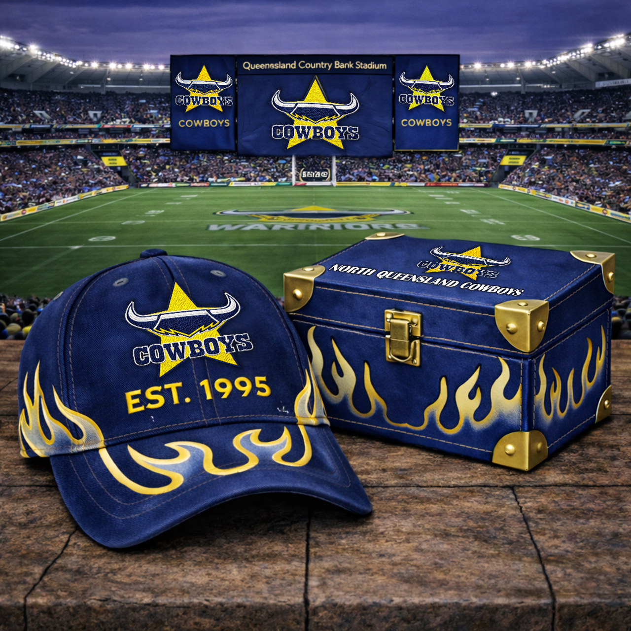 Premium NRL NQC Flame Heritage Vintage Cap V13 NMD TTV