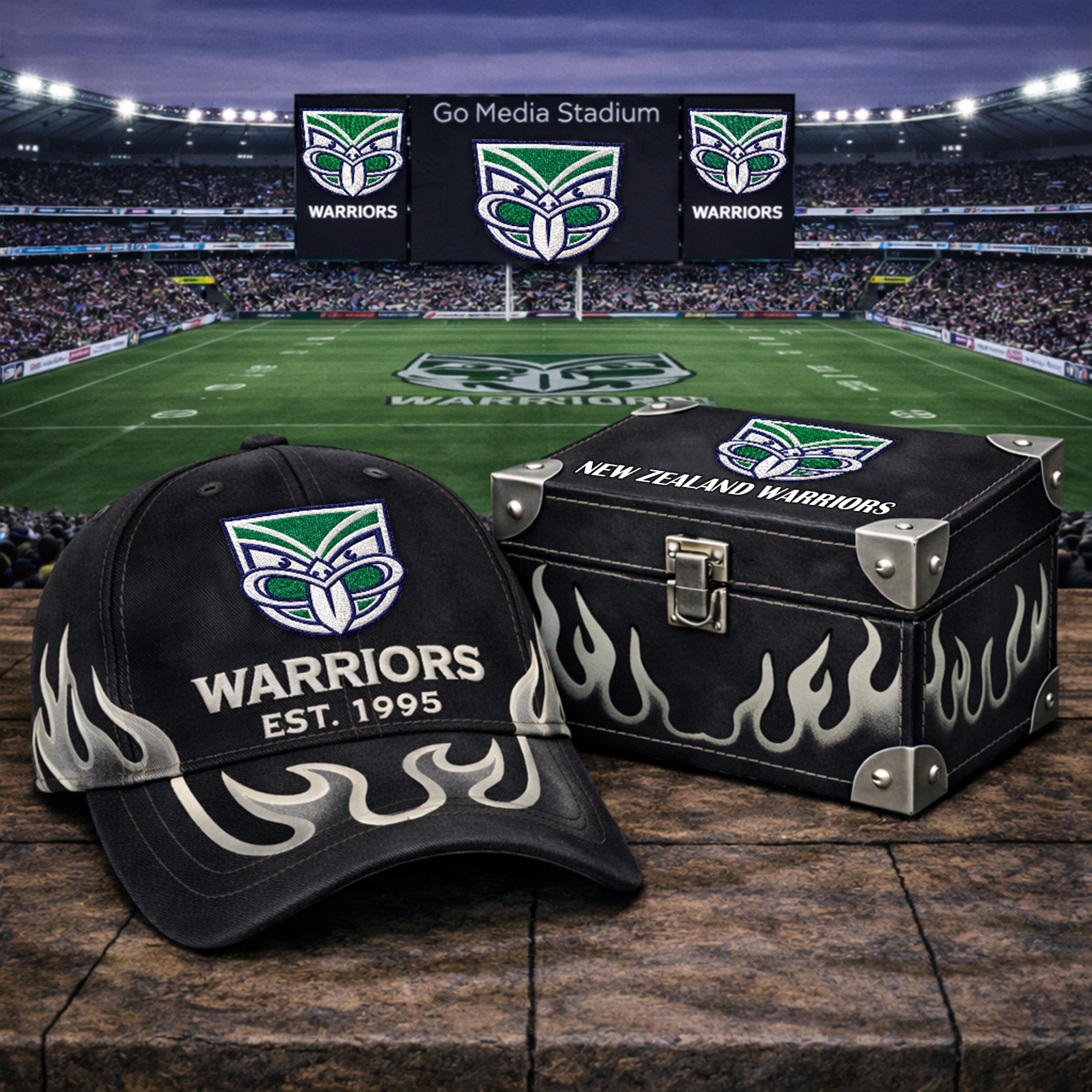 Premium NRL NZW Flame Heritage Vintage Cap V13 NMD TTV