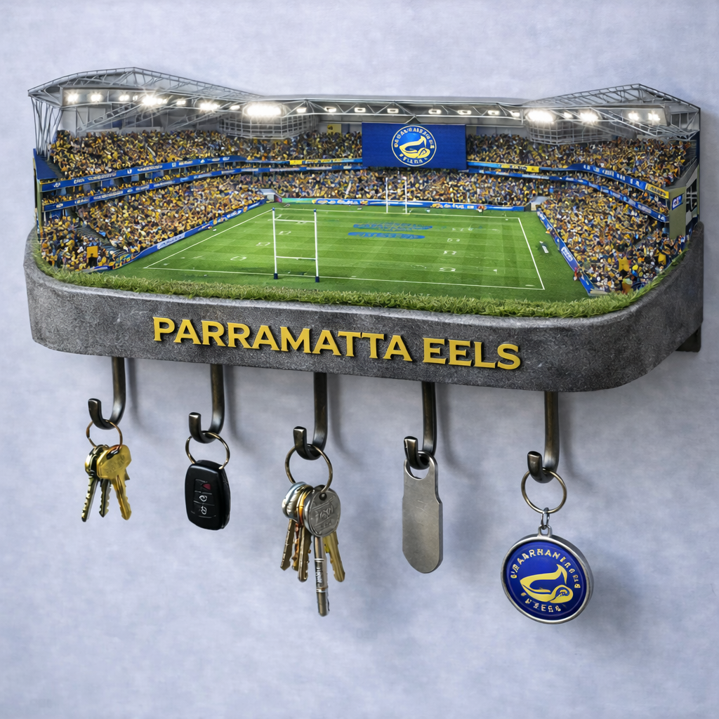 Premium NRL PE Stadium Wood Key Hanger V1 NMD25 TTV