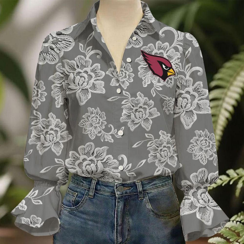 ARI x NFL 3D Collared Lace Long Sleeved Shirt 2004 DatND DVT