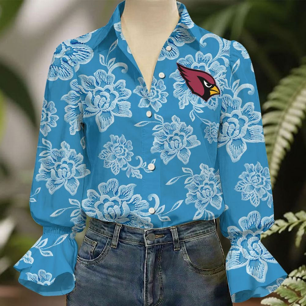ARI x NFL 3D Collared Lace Long Sleeved Shirt 2004 DatND DVT