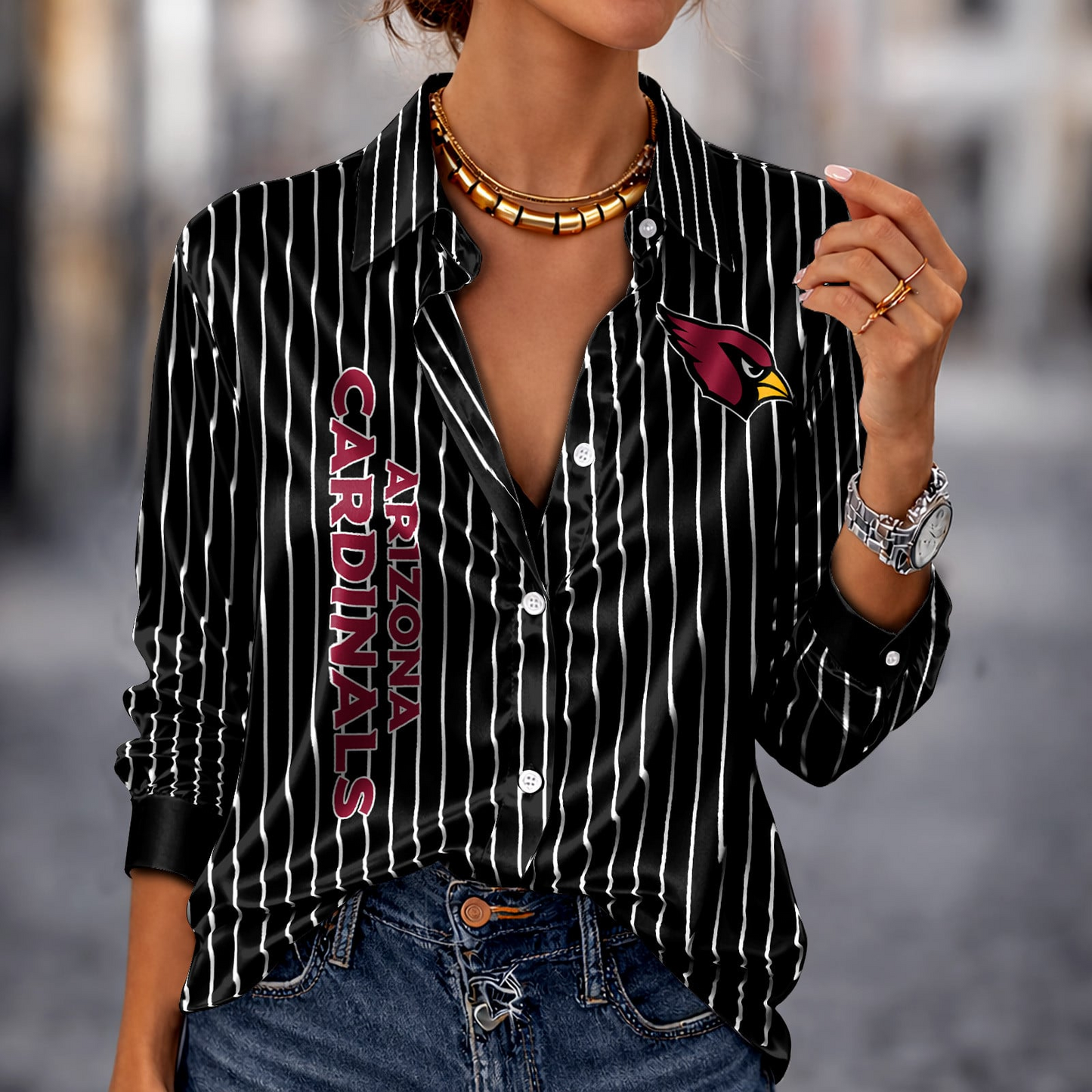 ARI x NFL Premium Stripe Shirt DATND TANTD 010426 Black