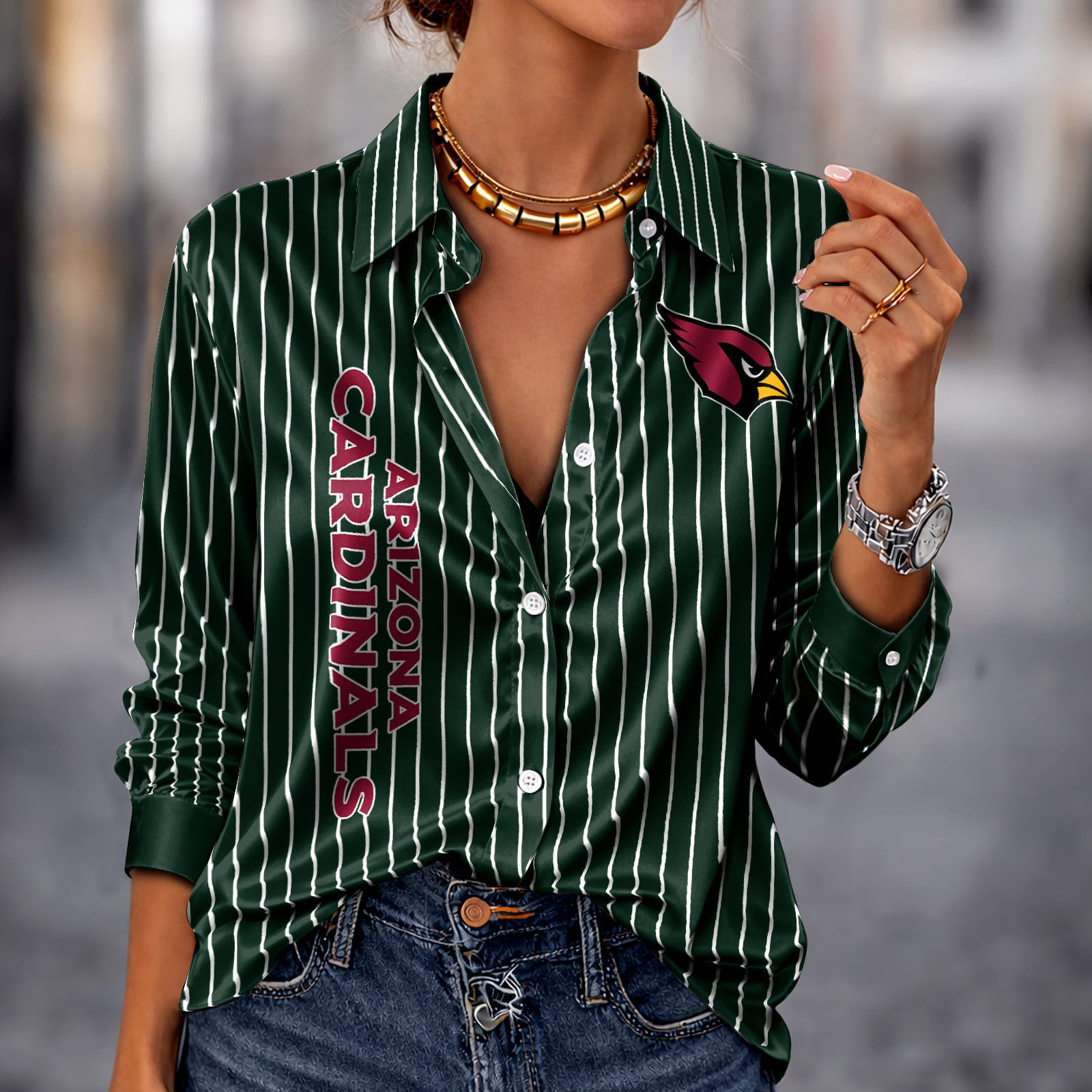 ARI x NFL Premium Stripe Shirt DATND TANTD 010426 Green