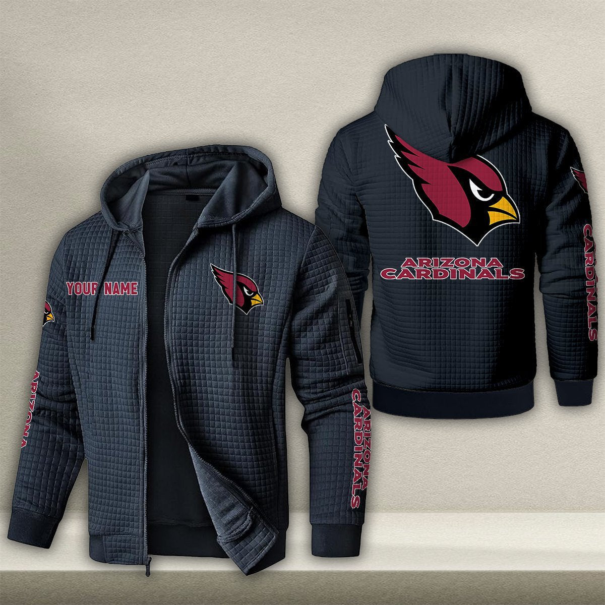 ARI x NFL Quilted Zip Hoodie DatND DVT