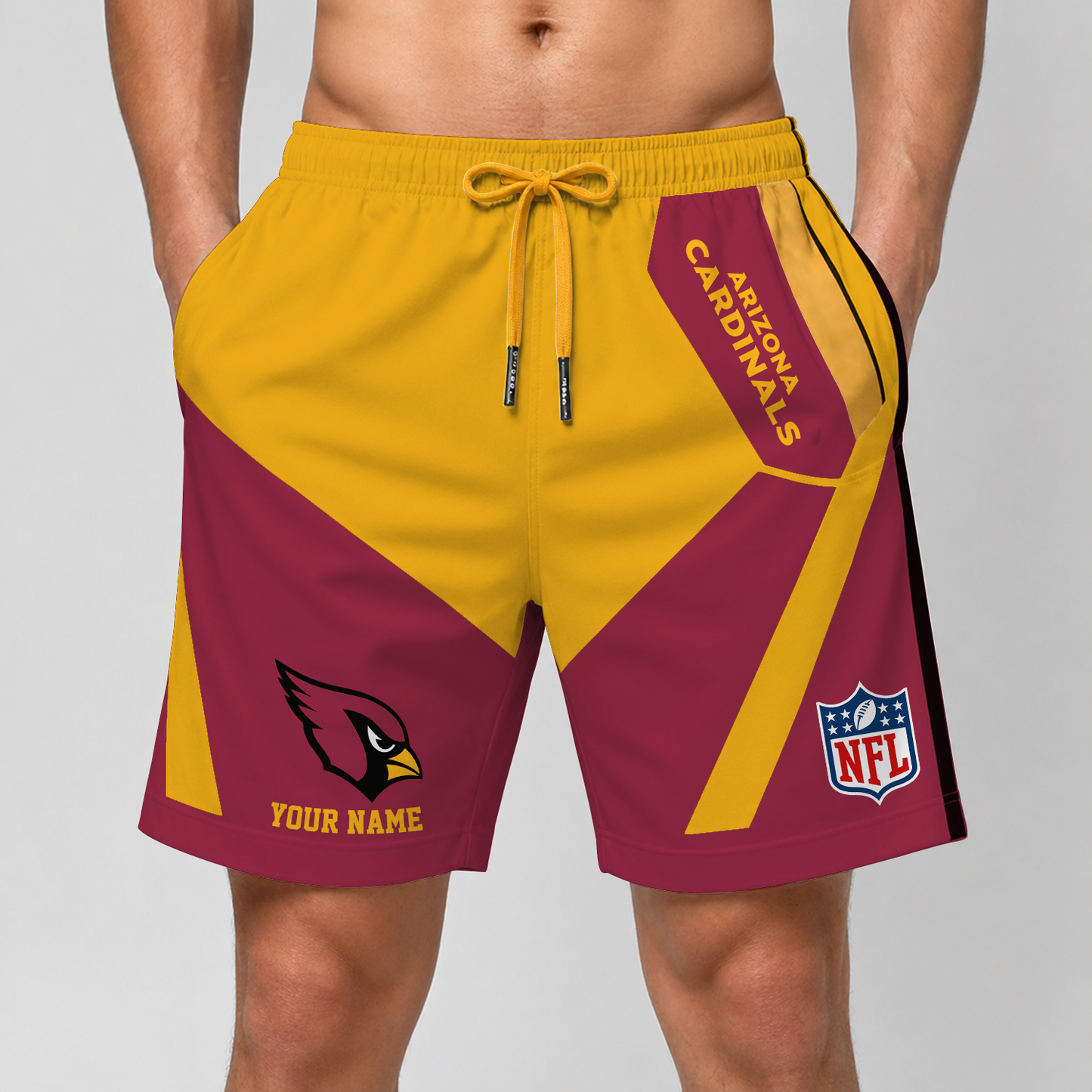 ARI x NFL Special Short Pants For Men Custom Name V2 DATND TANTD 290426