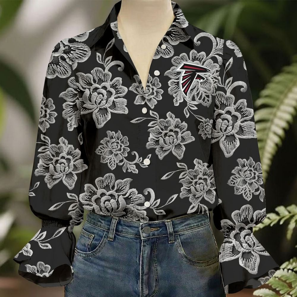 ATL x NFL 3D Collared Lace Long Sleeved Shirt 2004 DatND DVT