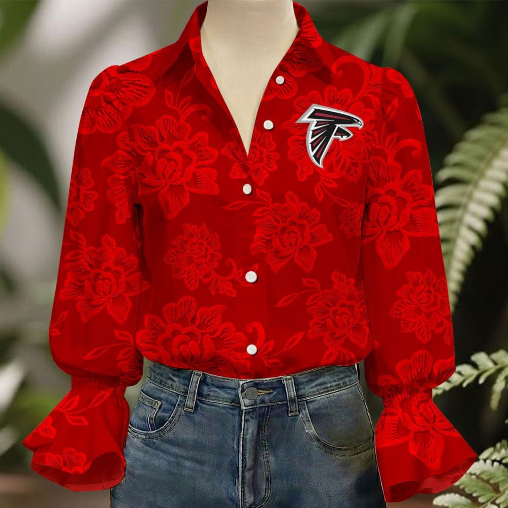 ATL x NFL 3D Collared Lace Long Sleeved Shirt 2004 DatND DVT