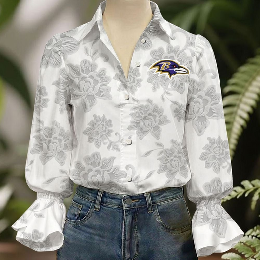 BAL x NFL 3D Collared Lace Long Sleeved Shirt 2004 DatND DVT
