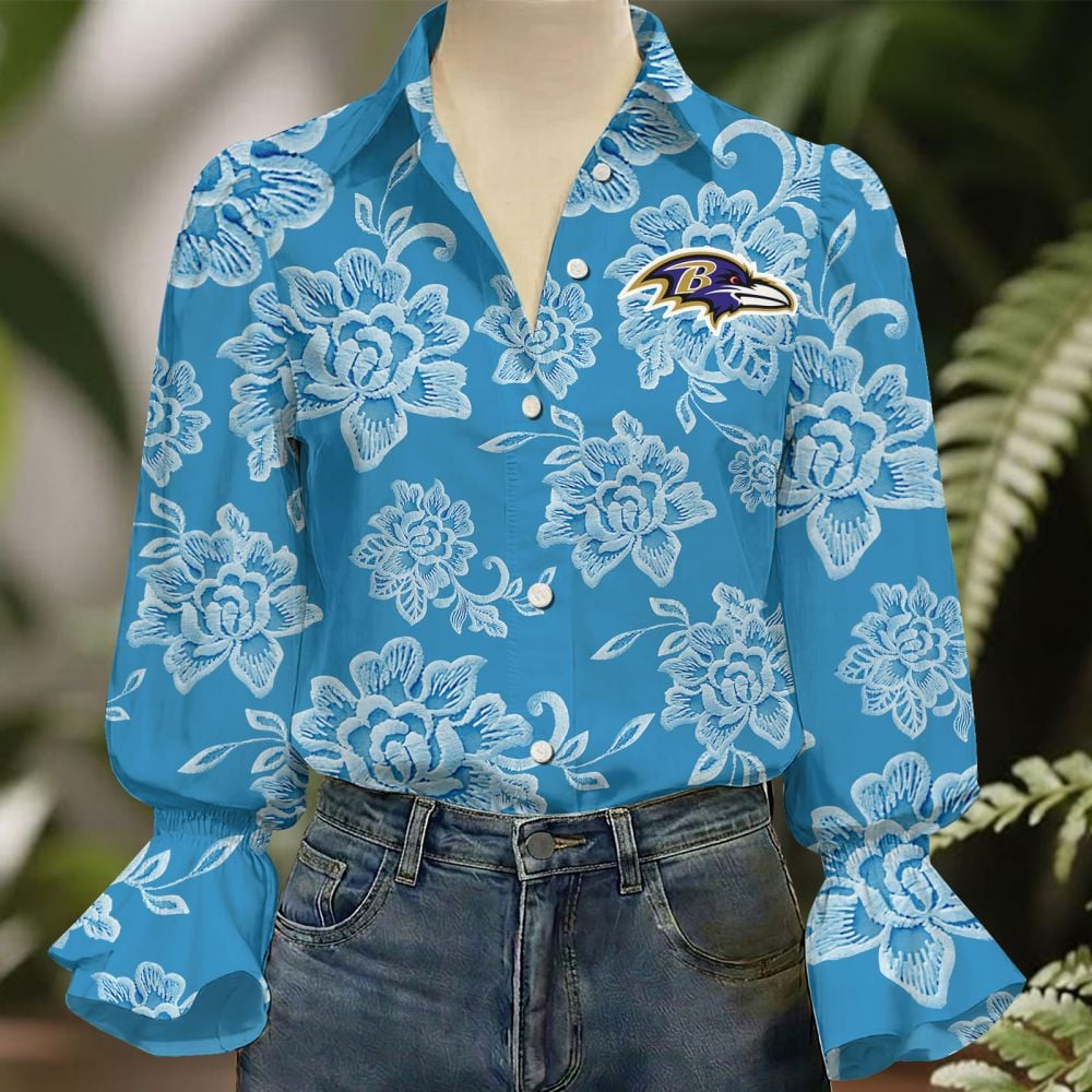 BAL x NFL 3D Collared Lace Long Sleeved Shirt 2004 DatND DVT
