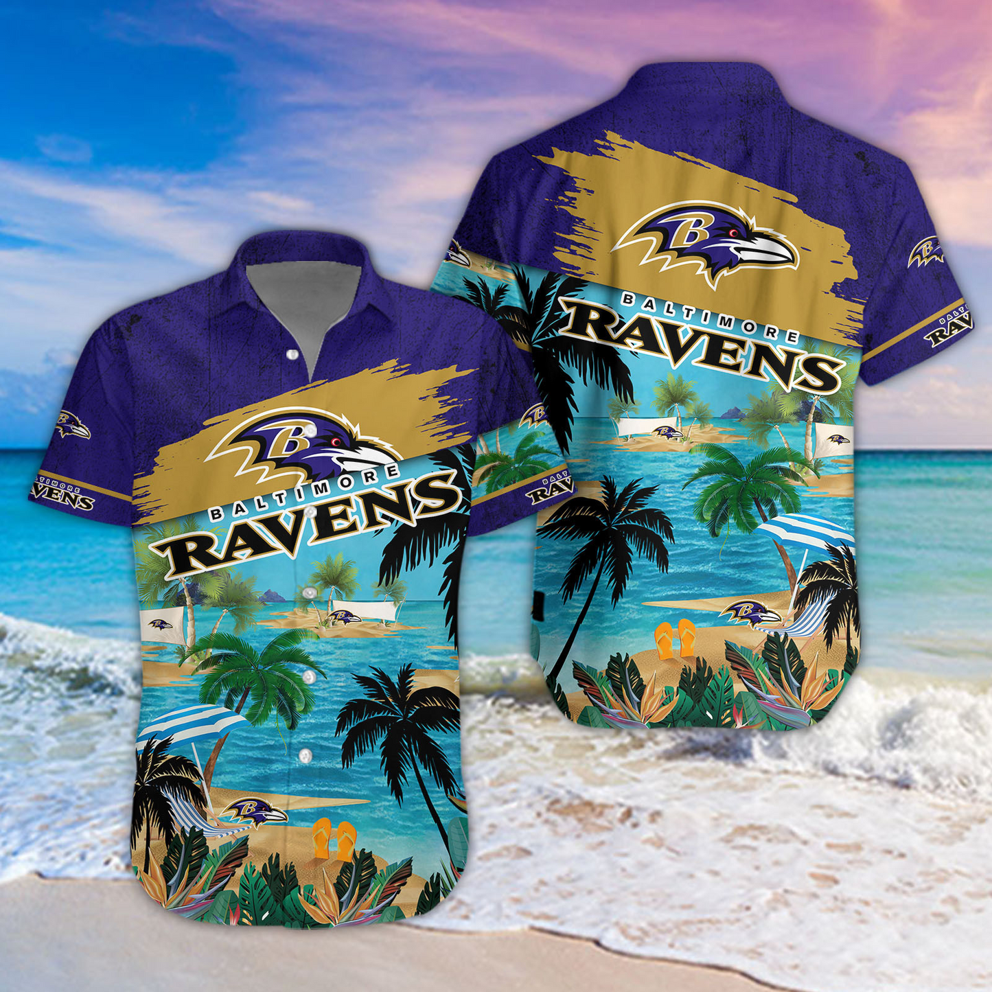 BAL x NFL Hawaii Shirt DATND TANTD 210426