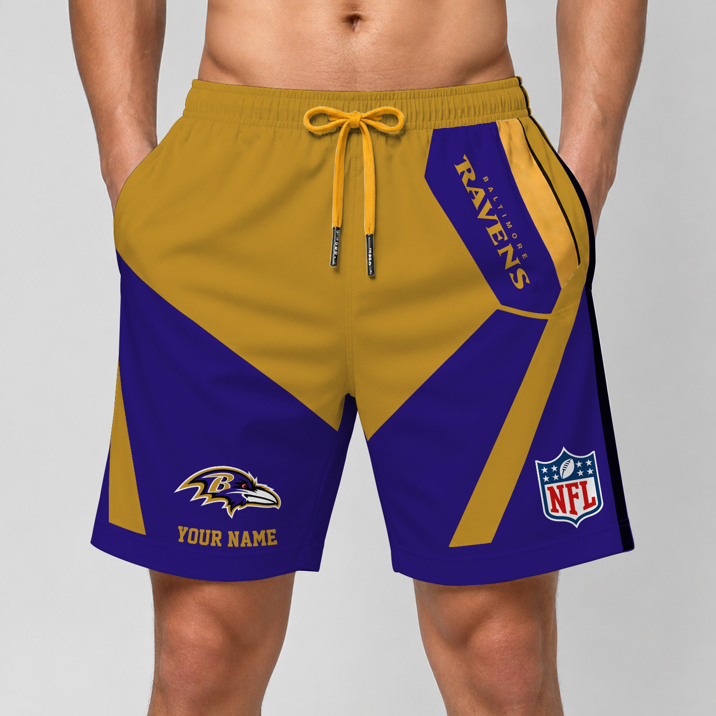 BAL x NFL Special Short Pants For Men Custom Name V2 DATND TANTD 290426
