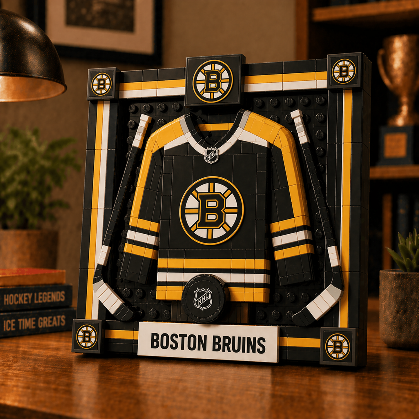 BOS x NHL Framed Jersey Building Set 2404 DatND DVT