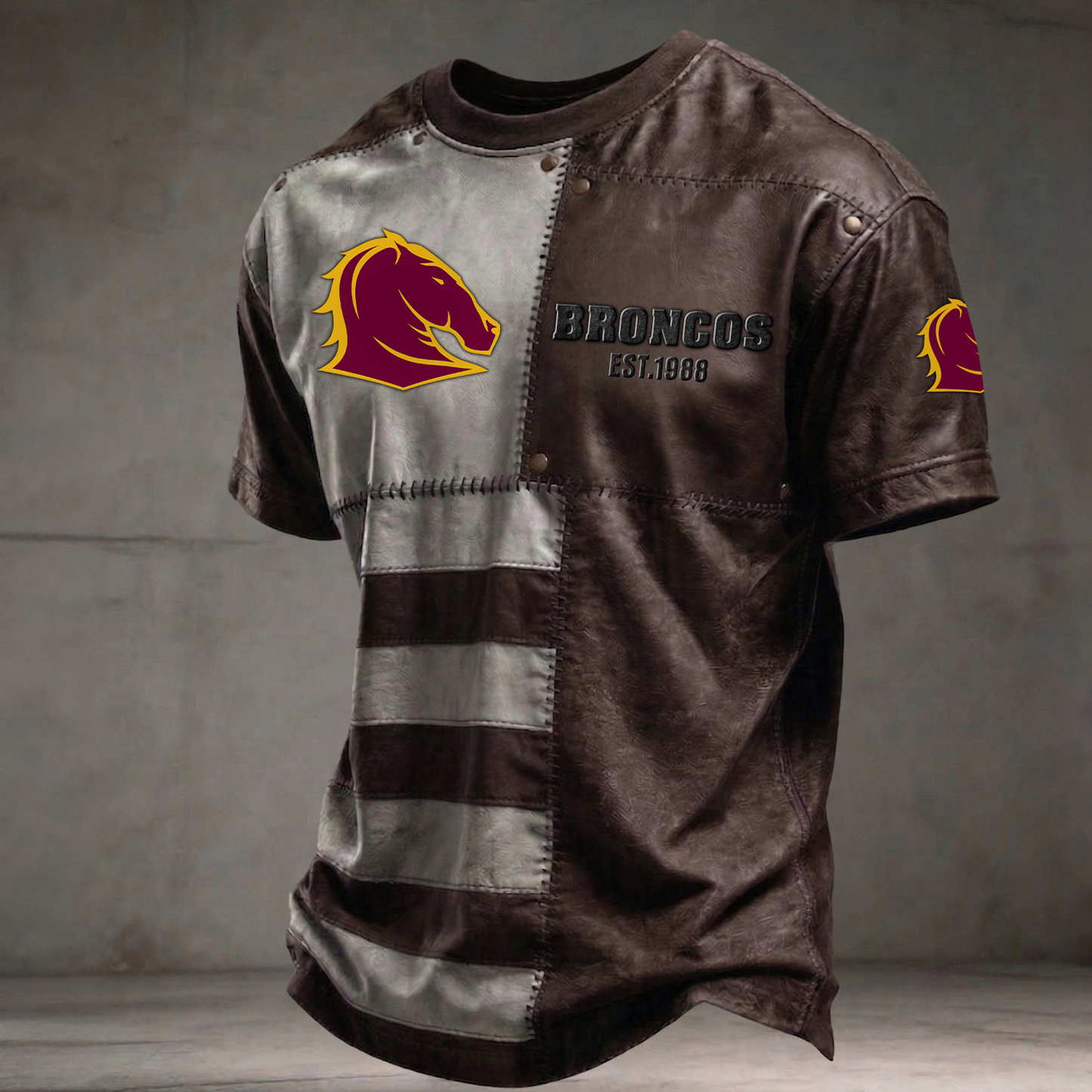 BRI x NRL Premium 3D Shirt DATND TANTD 060426 Brown