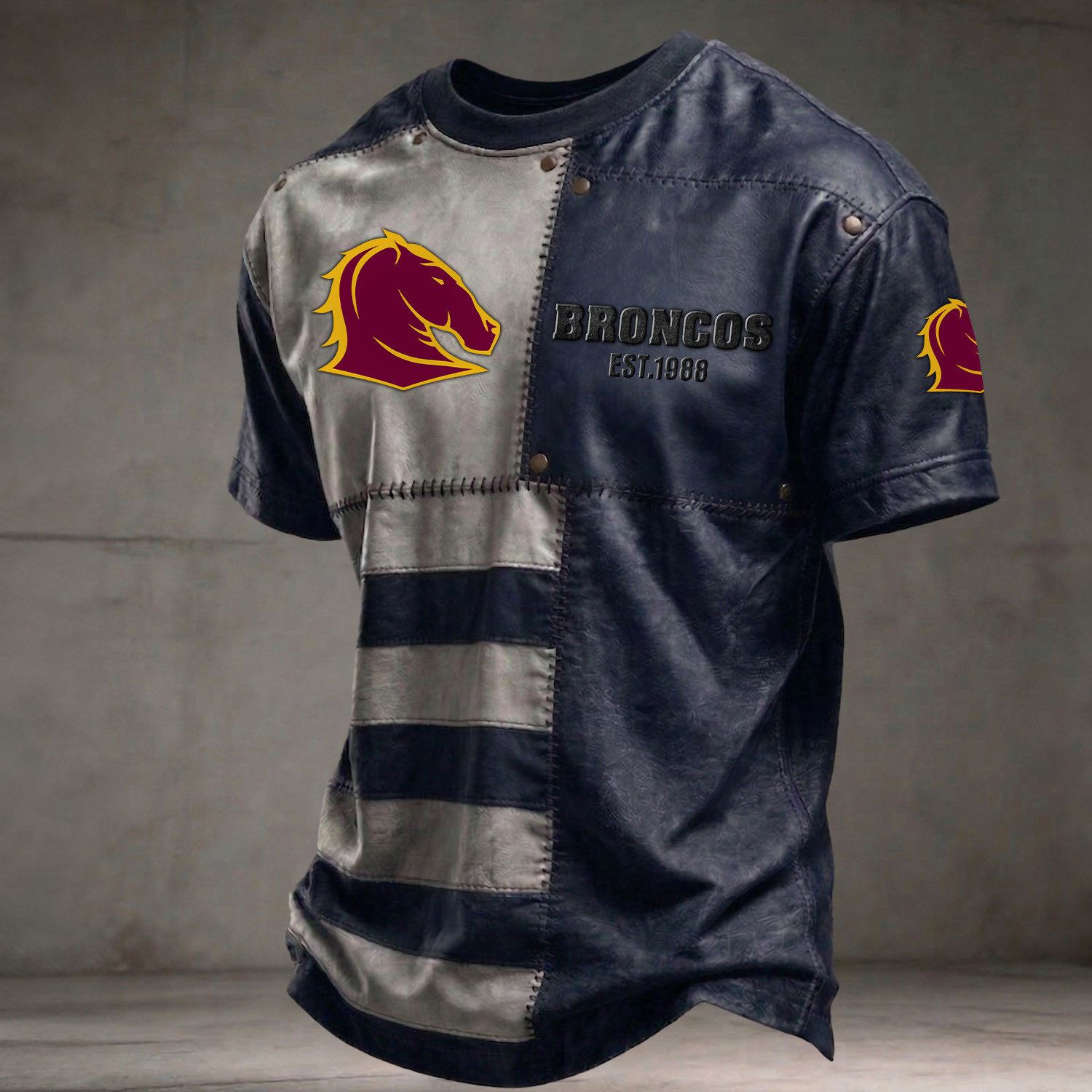 BRI x NRL Premium 3D Shirt DATND TANTD 060426 Navy