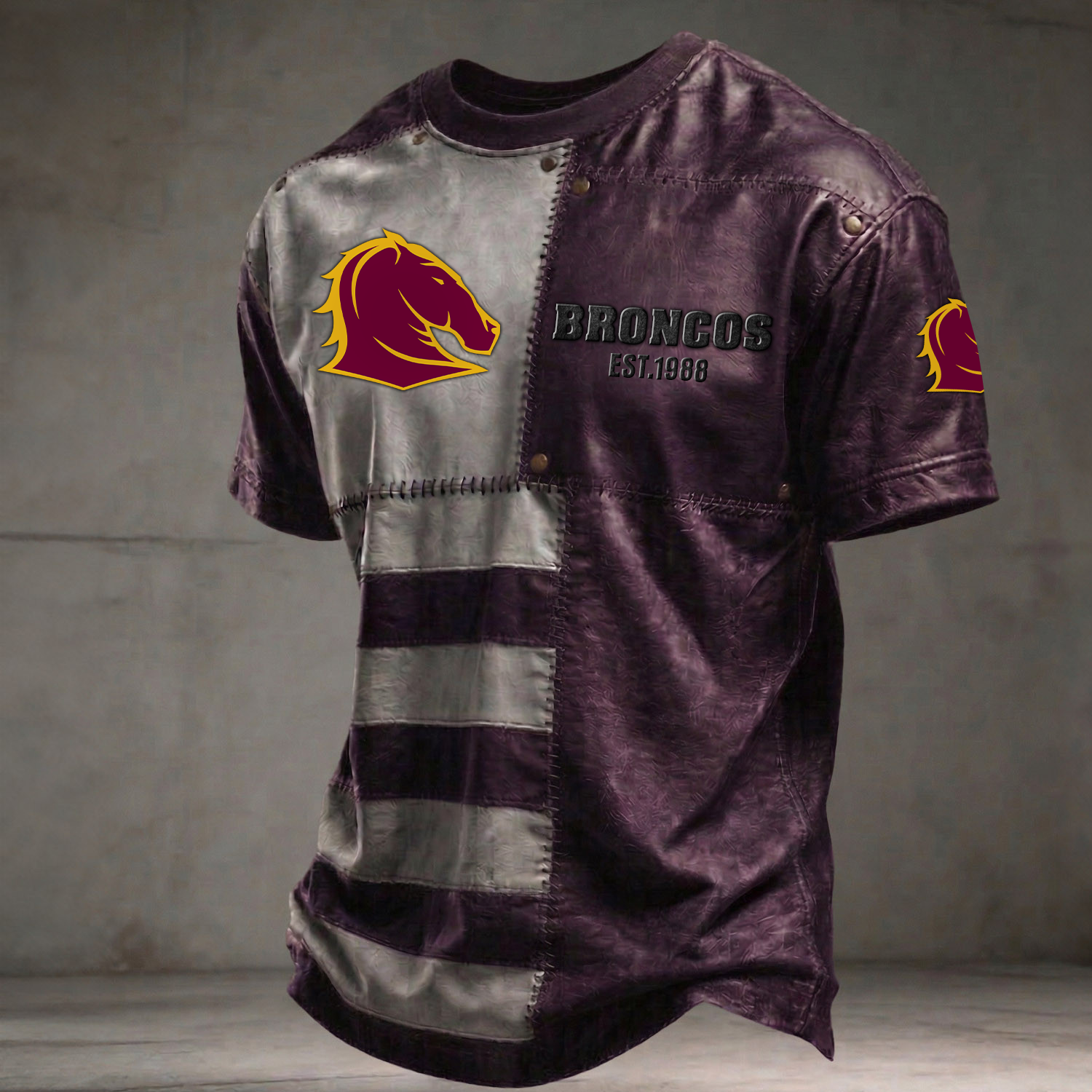 BRI x NRL Premium 3D Shirt DATND TANTD 060426 Purple