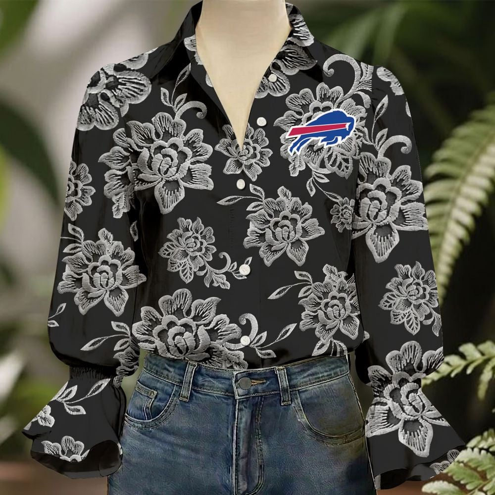 BUF x NFL 3D Collared Lace Long Sleeved Shirt 2004 DatND DVT