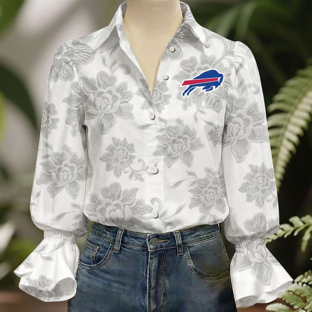 BUF x NFL 3D Collared Lace Long Sleeved Shirt 2004 DatND DVT