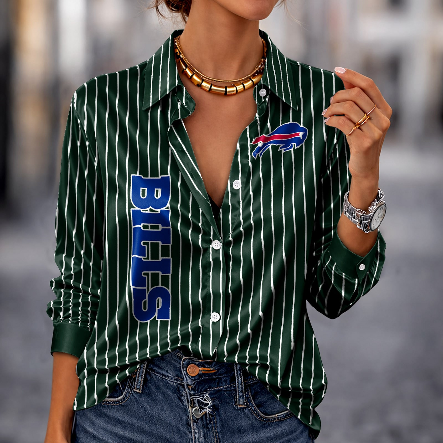 BUF x NFL Premium Stripe Shirt DATND TANTD 010426 Green