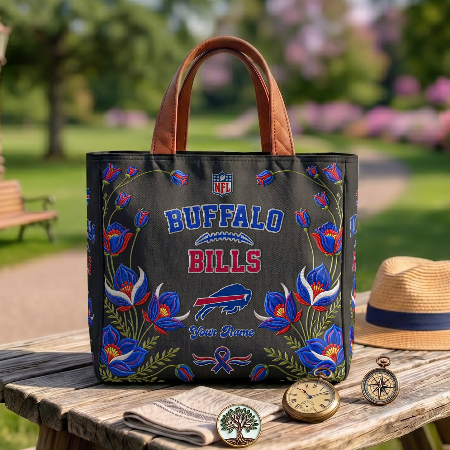 BUF x NFL Printed Canvas Tote Bag 1604 DatND DVT