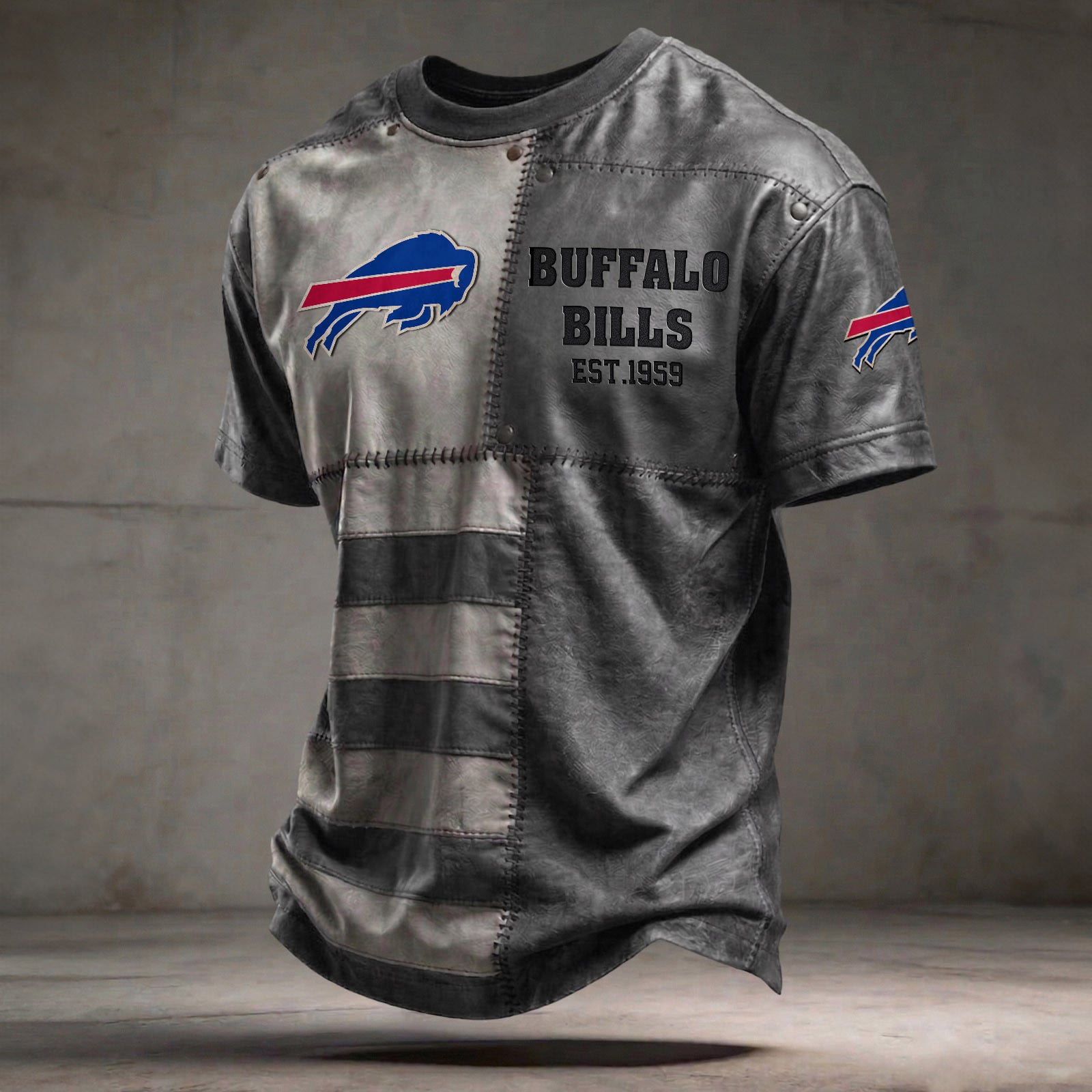 BUF x NFL T-Shirt 0404 DatND DVT Grey