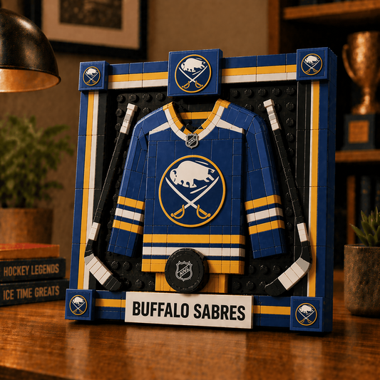 BUF x NHL Framed Jersey Building Set 2404 DatND DVT