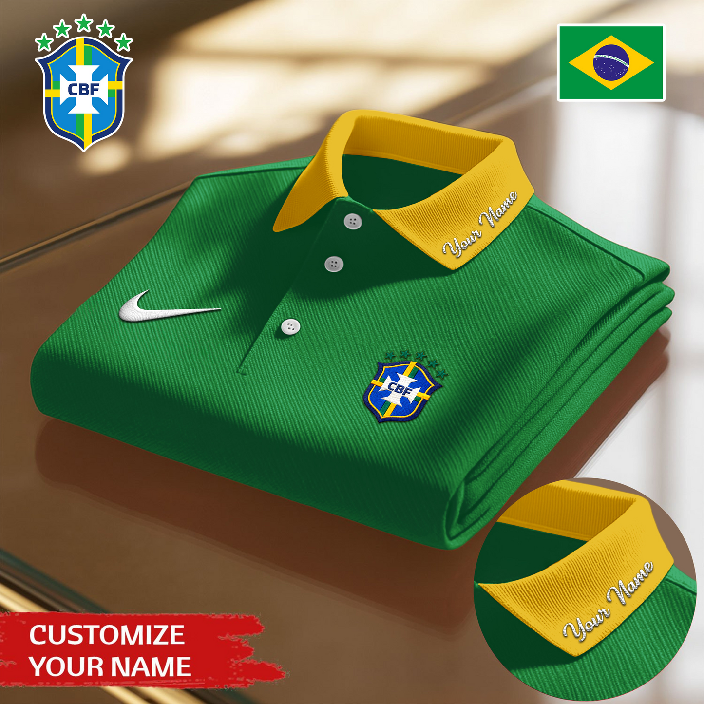 Brazil Premium WC26 Polo Shirt 0805 DatND DVT
