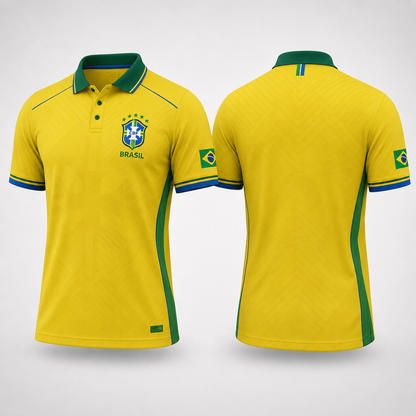 Brazil Premium WC26 Polo Shirt 0805 V2 DatND DVT