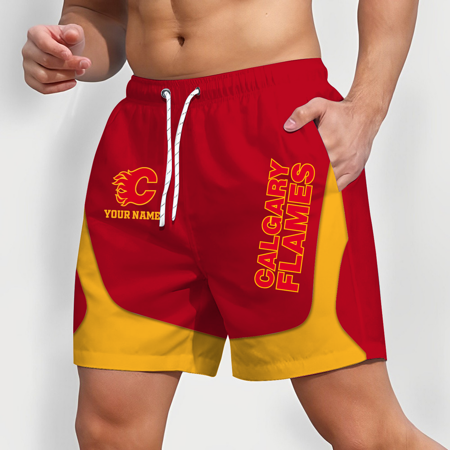 CAL x NHL Team Special Short Pants For Men Custom Name Gifts DATND TANTD 090426