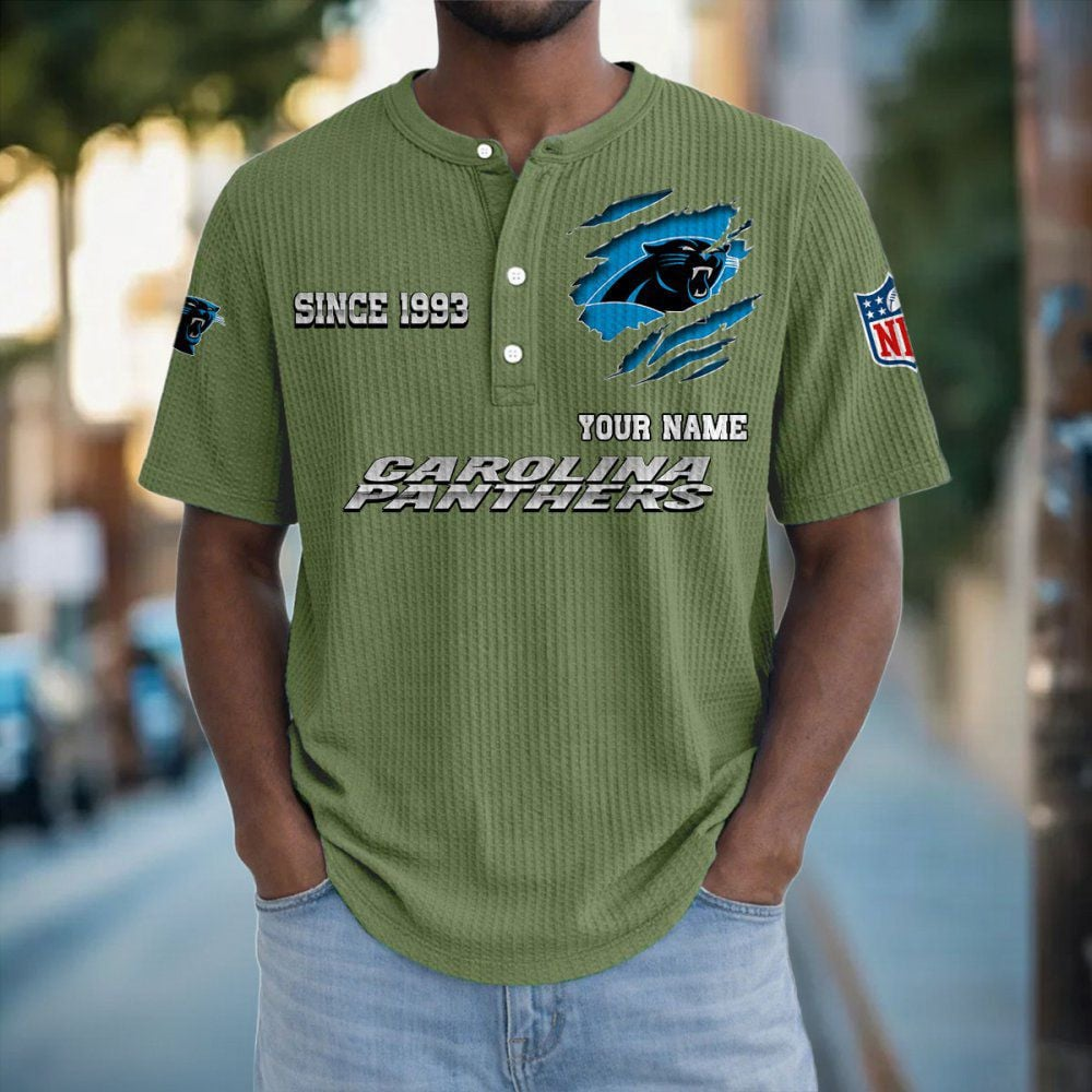 CAR x NFL Crew Neck Button Henley Tshirt 0405 DatND DVT